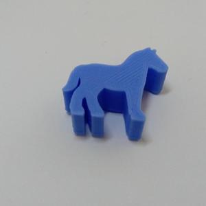 Horse Meeple Silhouette – 3D Printable Game Token