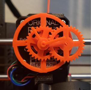 Extruder Gear Clock - True 12:1 Ratio