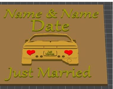 Wedding gift car