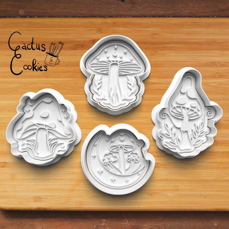 Mystic Mushrooms Cookie Cutter set 0588