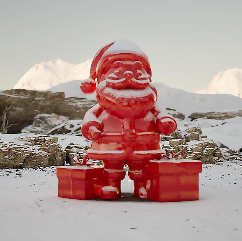Santa Claus with Gifts - Christmas - Winter -Holidays