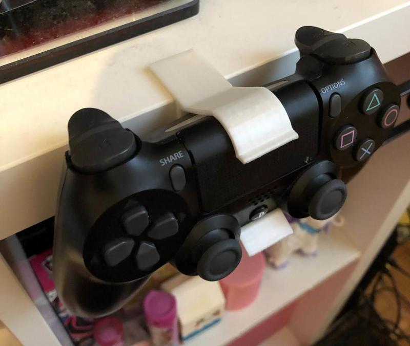 PS4 gamepad holder for Ikea BESTA 