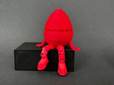 Articulated Easter Egg - Wavy + Cracked Model