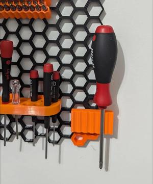 REMIX - Magnetic Screwdriver Holder for Honeycomb storage wall   