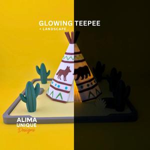 Glowing Teepee / Decoration / Toy