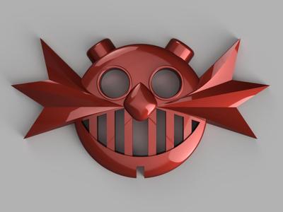 3d Modern Dr Eggman / Dr Robotnik Logo