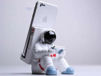 Astronaut Phone Stand With Hole For Charger