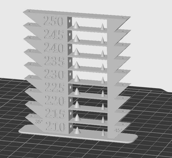 Bambu studio - Temperature tower (PLA Silk)