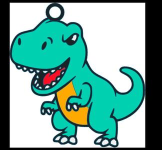 Llavero de dinosaurio