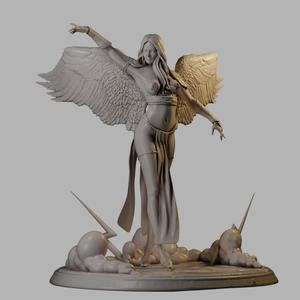Aasimar Lightning Dancer – 3D Printable STL | 72mm Scale | Pose & Pin-Up