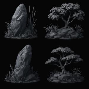 Fantasy Tree Pack – Scenic Nature 3D Models for Printing and Tabletop Gaming