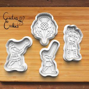 Scottish Highland Games Cookie Cutter set 0895