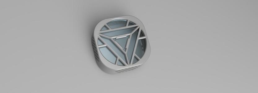 The pump cap on the TITAN AIO cooler design inspired by Iron man arc reactor