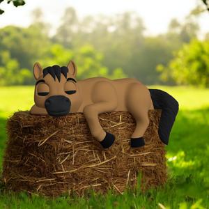 Sleeping Horse On A Shelf ( NEW VERSION )