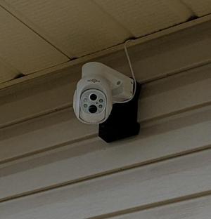 Universal 4" Vinyl Siding Camera Bracket for Solar-Powered Hiseeu Cameras