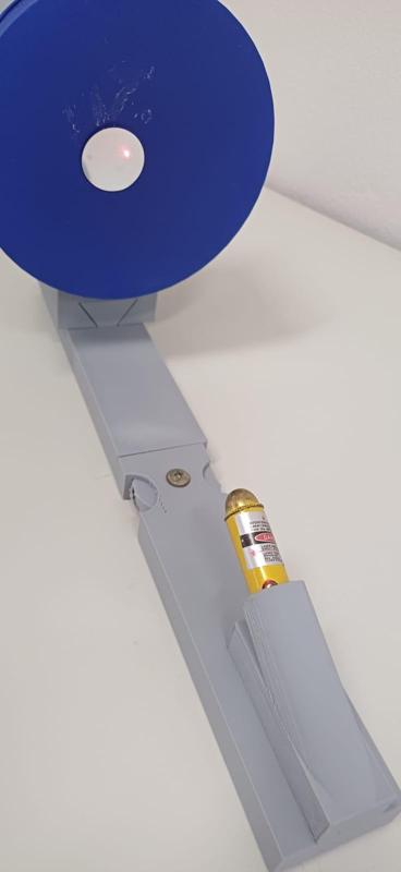 Sound visualisation with laser