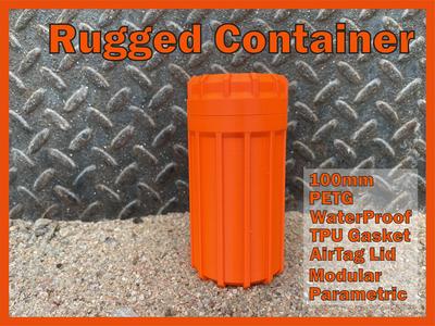 100mm Rugged Container with Lid & Gasket