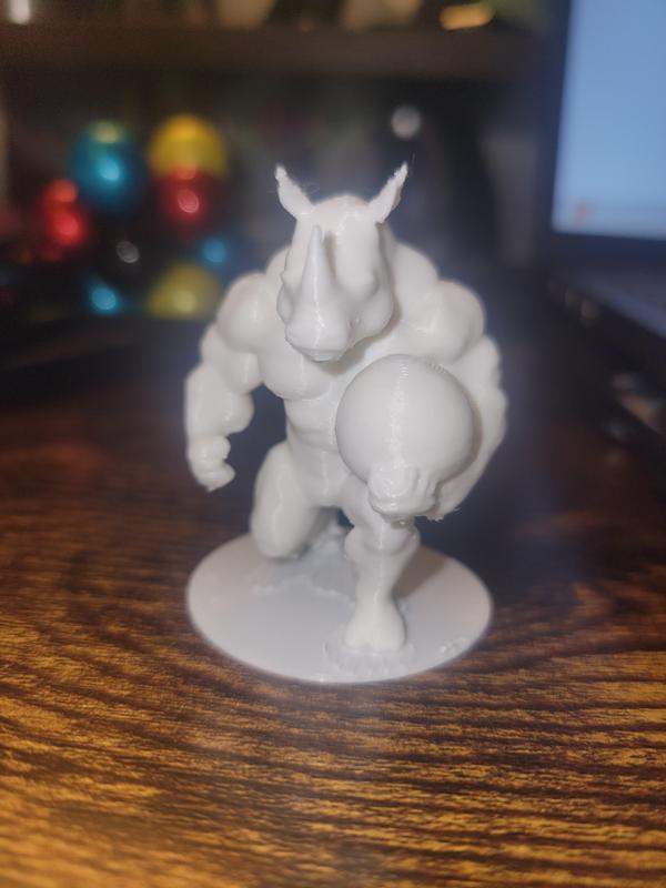 Rhino Lifting an atlas stone