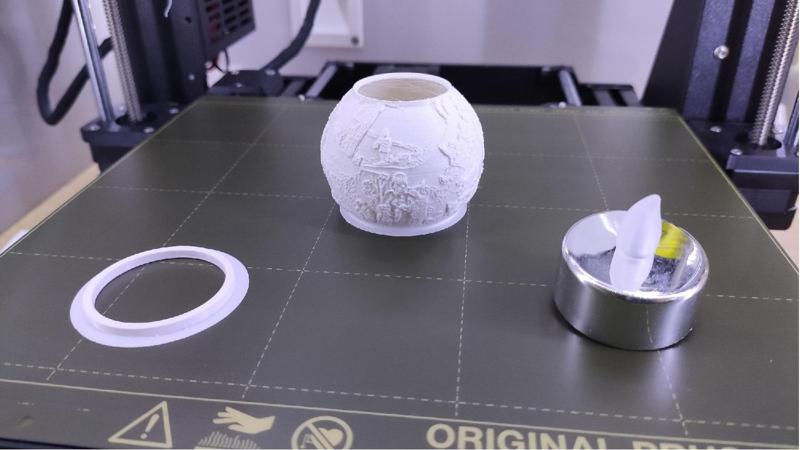 spacer ring for Winter themed Lanterns for IKEA LED candles // Ice winter - lithophane for led candle + PF 2022 //