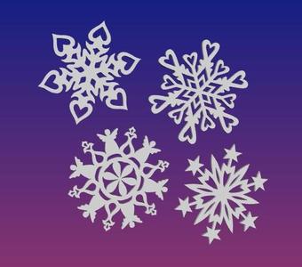 Snow Flake Ornament set