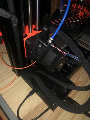 Prusa MINI MK3S style extruder with cable chain mount