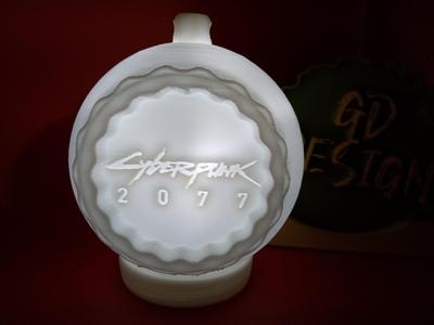 Cyberpunk 2077 3D Christmas Ornament Light
