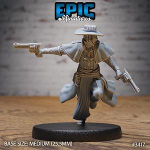 Holy Gunslinger Running ‧ DnD Miniature ‧ Tabletop Miniatures ‧ Gaming Monster ‧ 3D Model ‧ RPG ‧ DnDminis ‧ STL FILE
