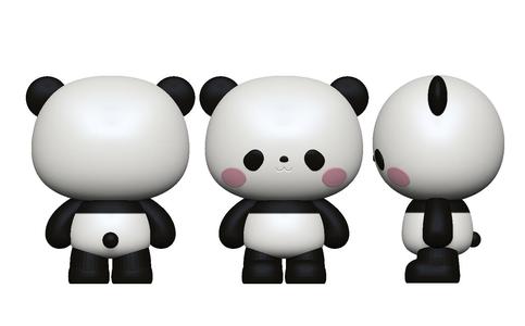 panda character art toy