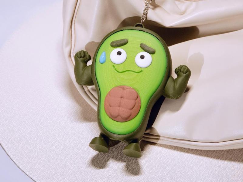 Funny Muscular Avocado