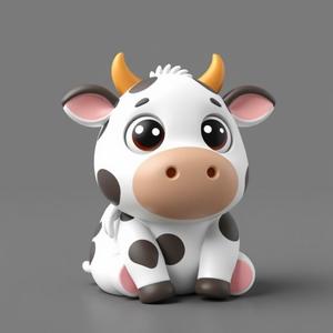 Cute Cow - Perfect for Kids and Desk Decoration
