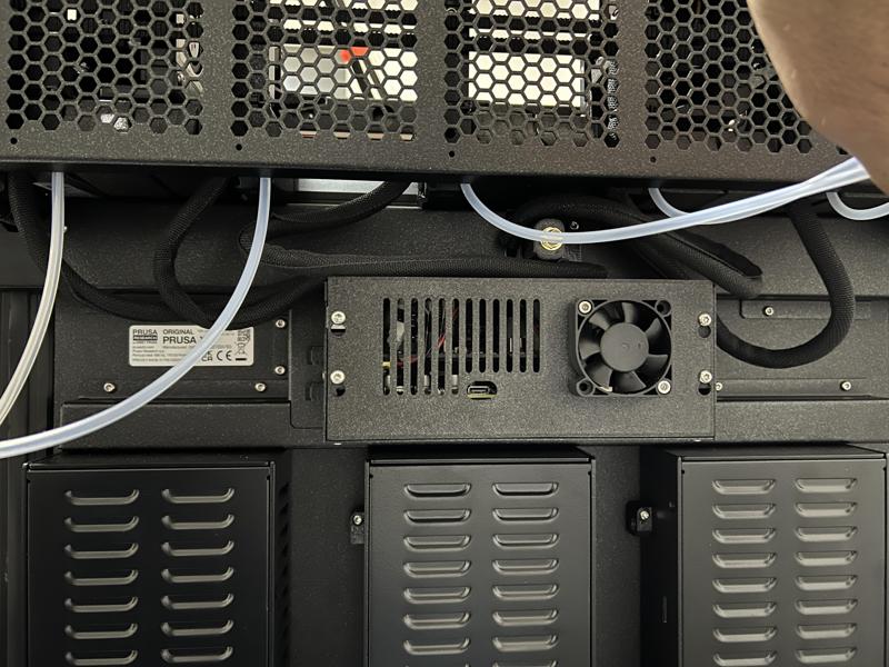 Prusa XL Buddy cover with vents and fan mount For 5 Tools