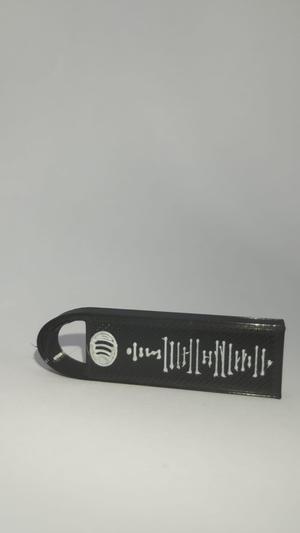 Rickroll keychain