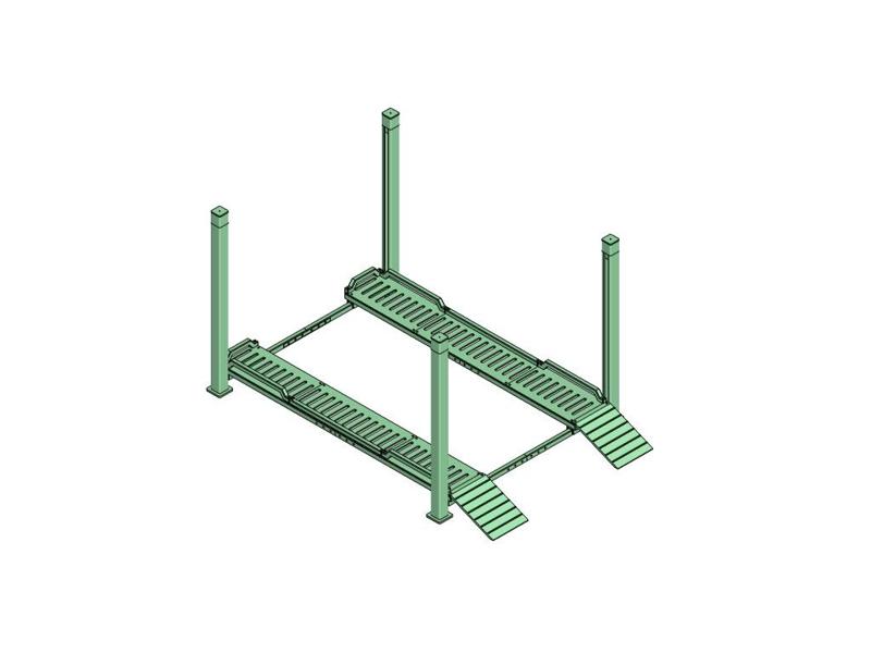 Scaler Crawler Car Truck 4 Säulen-Hebenbühne / Four column lift