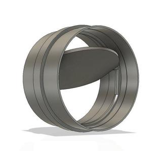 125mm - Leichtläufige Rückschlagklappe / Smooth-running non-return valve