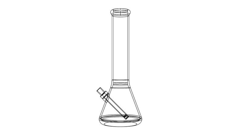 Beaker Bong "Fanfarade"