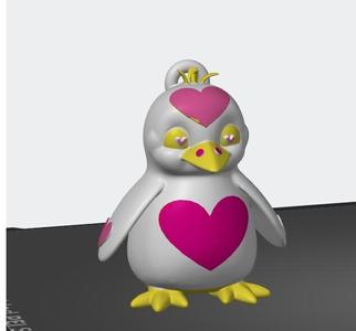 Penguin keychain