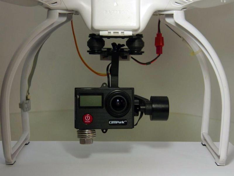 Campark action-camera gimbal counterweight and battery cover