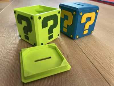 Mario Piggy Bank with embedded - hidden - magnets