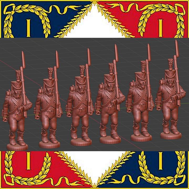 28mm Napoleonic French Light Infantry Elites high uniform shako cords 1808-12 
