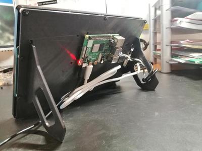 10" inch touch display Raspberry Pi backplane and stand