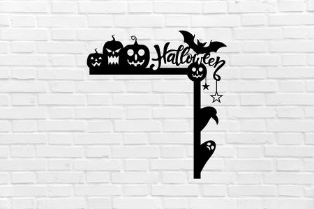 Halloween wall decoration pumpkin bat