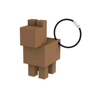 Cubic Key Chain Dog   