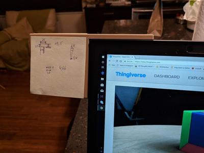 Sticky notes laptop holder (thinkpad anniversary edition 25)