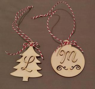 Personalized holiday decorations and gift tags