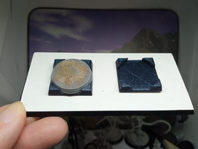 Round to Square Base Converter - Removeable Tight Fit Snap