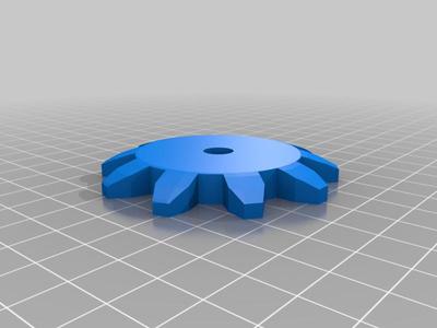 10 teeth Gear with c-bore & shaped teeth
