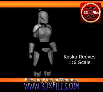 Koska Reeves Mandalorian Star War Armor Black Series - 1/6 Scale - Hottoys 1:6 - Action Figure