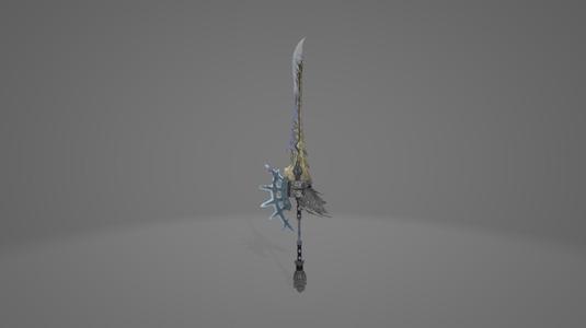 MONSTER HUNTER WORLD FROSTFANG BARIOTH LONG SWORD