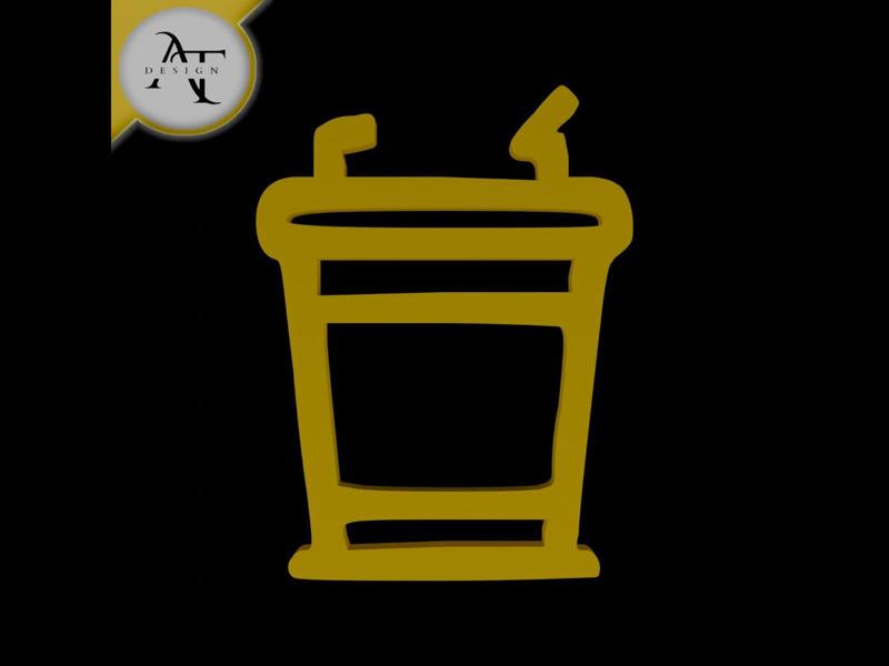Simple Coffee Cup Symbol - 2D Art