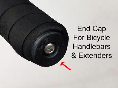 End Cap for Bicycle Handlebars & Bar End Extenders - Expansion Fit